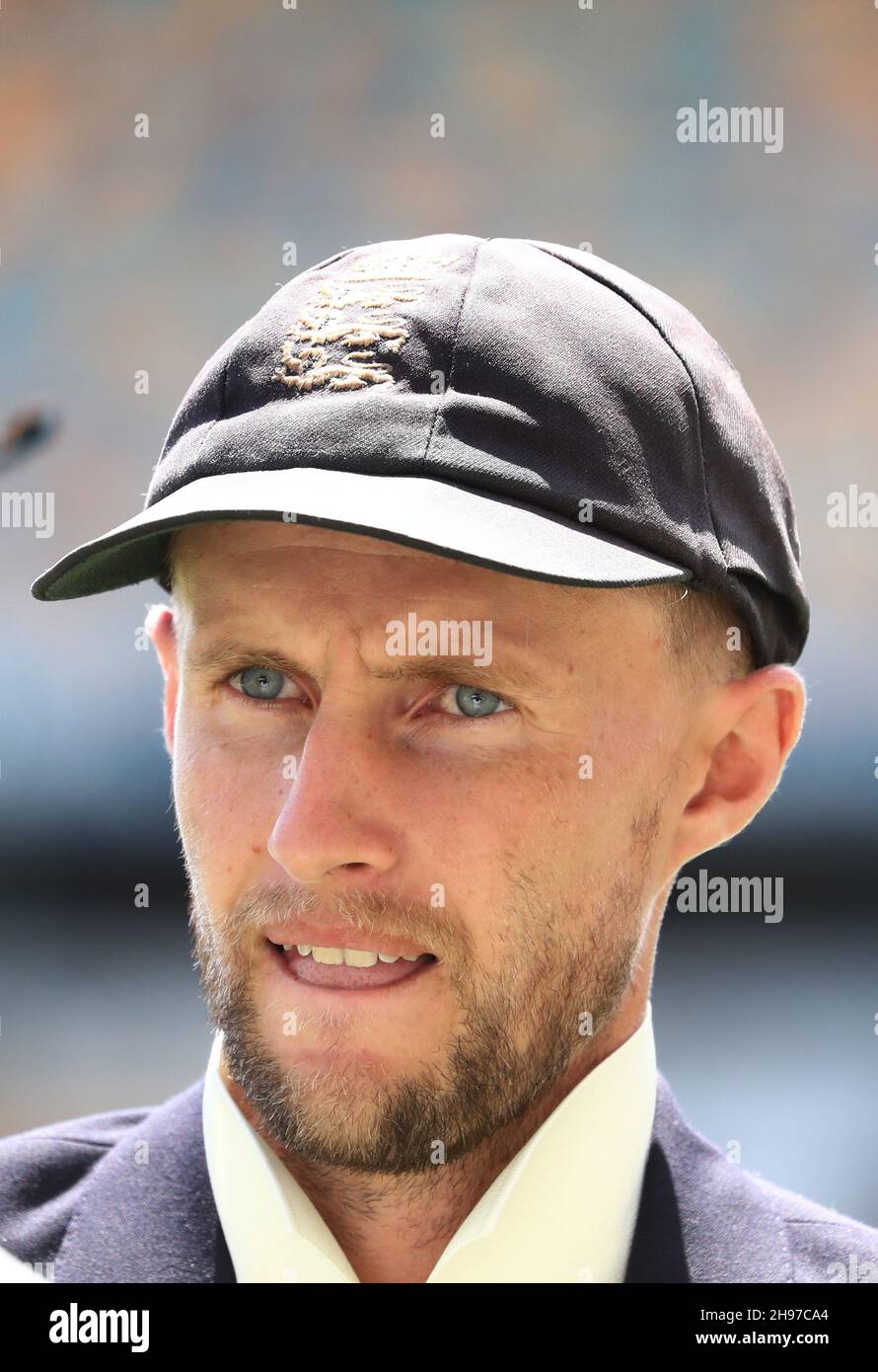 England's Joe Root during the Ashes Series Launch at The Gabba in