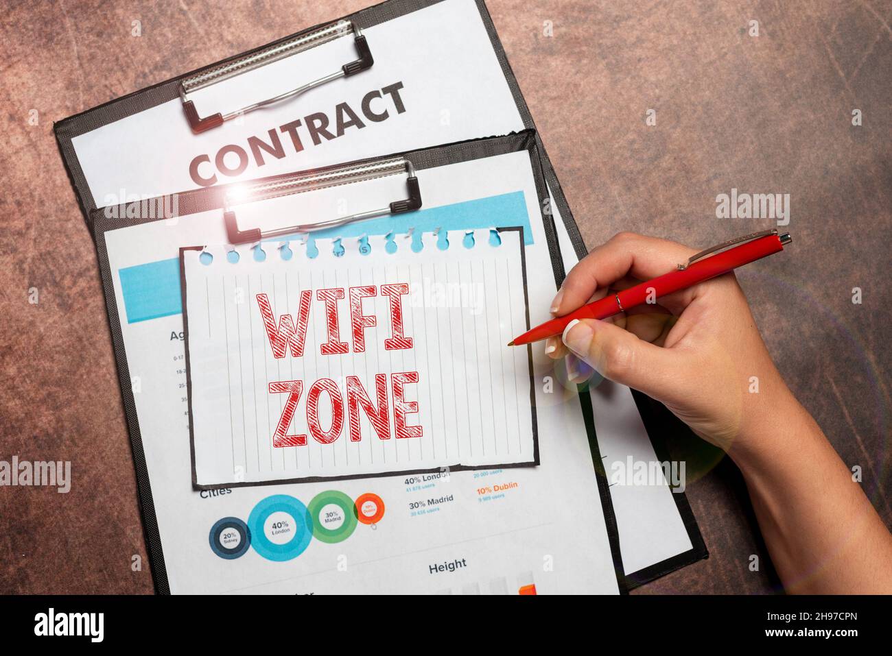 Writing displaying text Wifi Zone. Conceptual photo provide wireless highspeed and