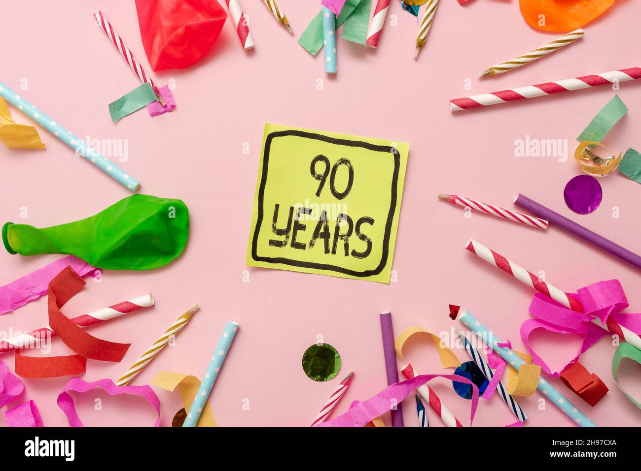 Inspiration showing sign 90 Years. Internet Concept Remembering or ...