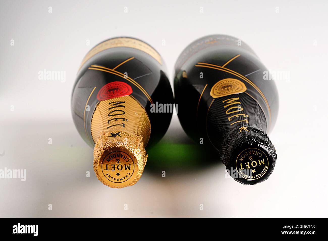 Moet and Chandon Brut Imperial Champagne Bottle , sparkling wine Stock
