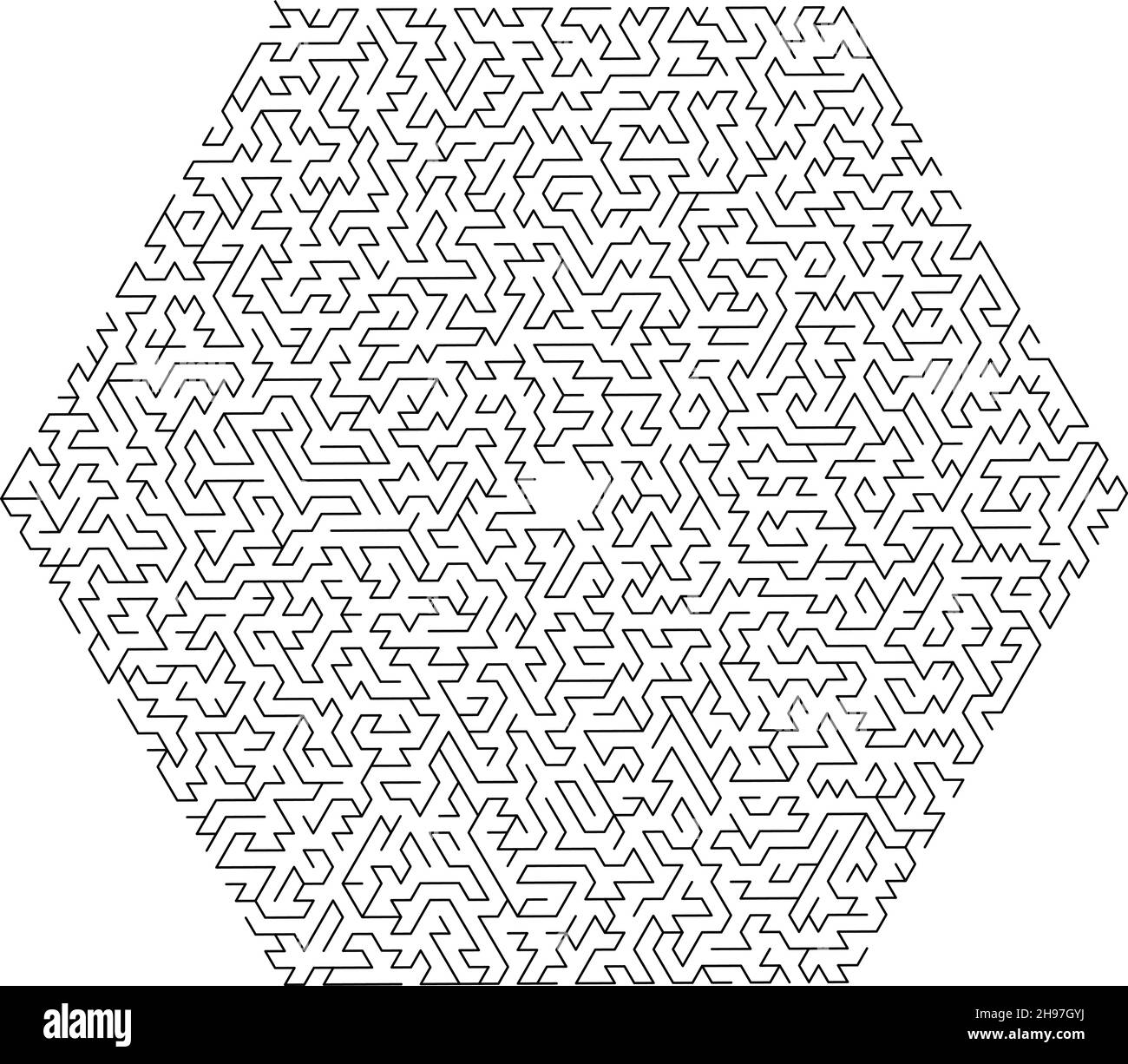 Vector labyrinth background, maze illustration isolated over white background Stock Vector