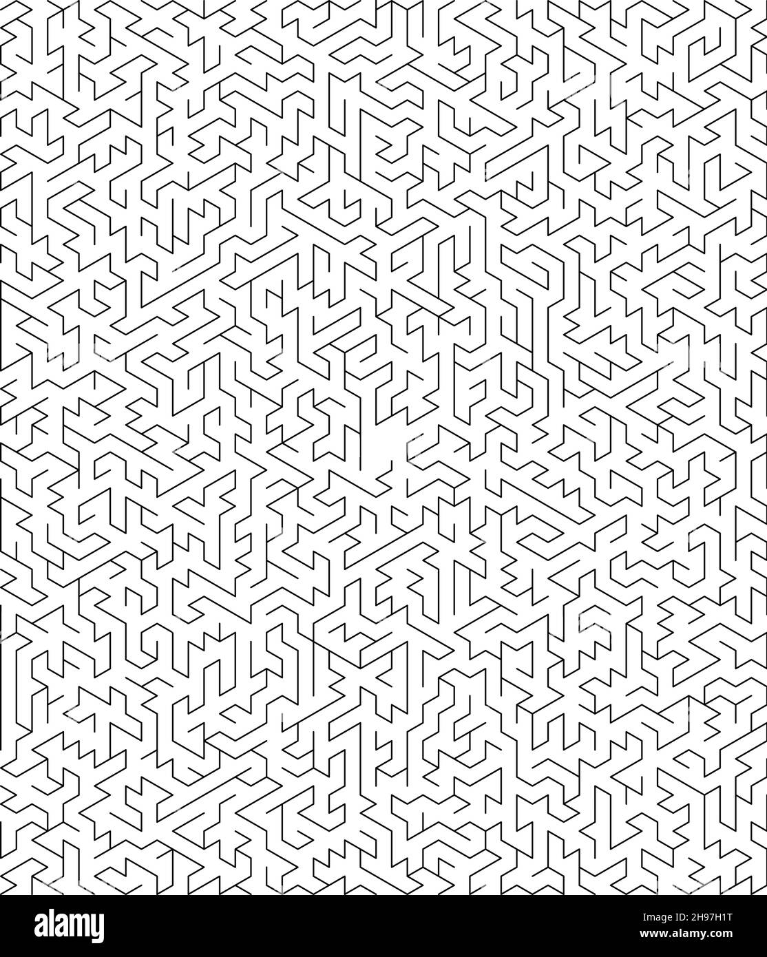 Vector labyrinth background, maze illustration isolated over white background Stock Vector