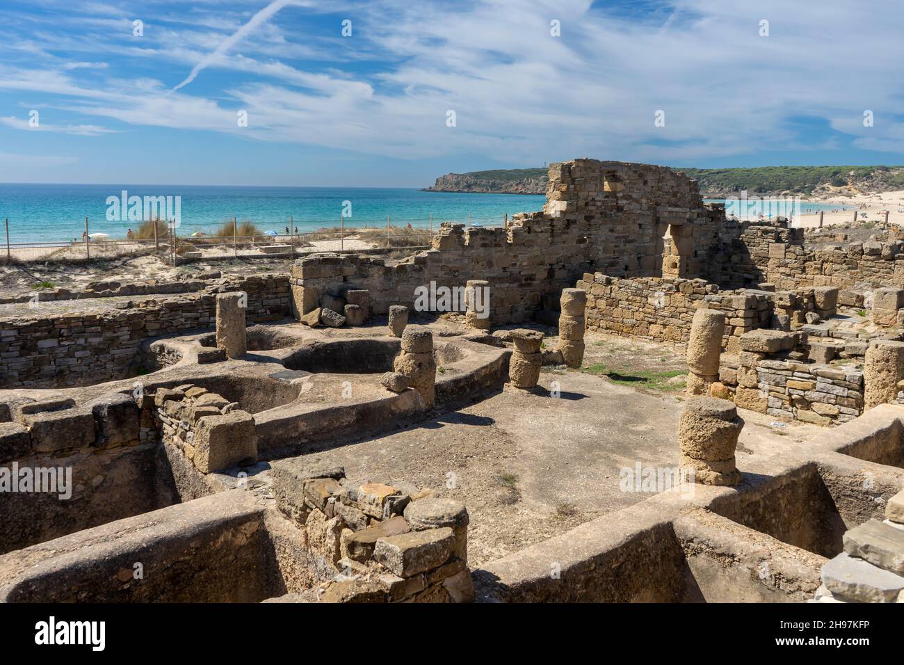 Strait Ancient Rome ruins of the ancient roman villa of baelo claudia in the natural park ...