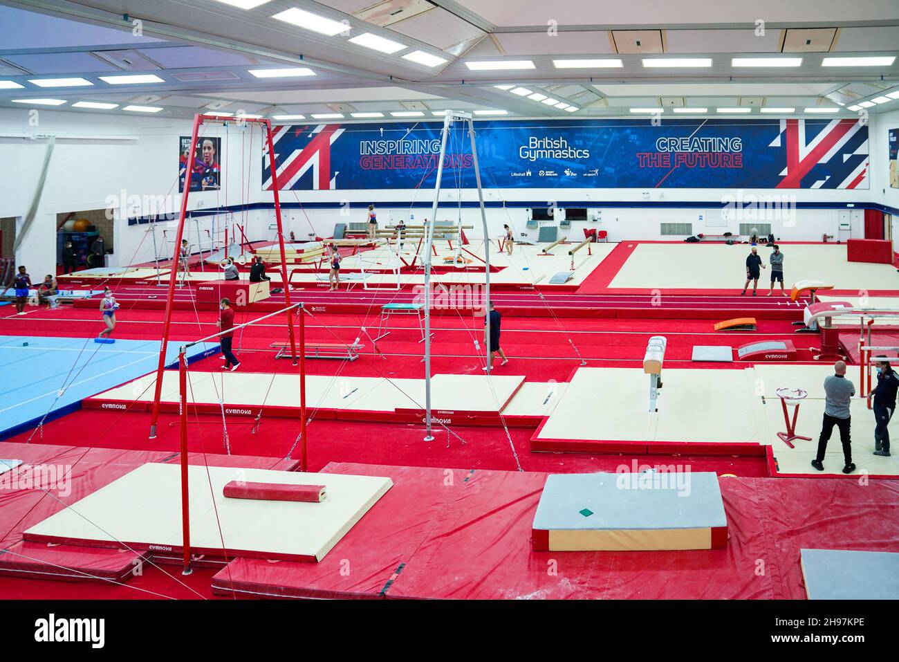 Lilleshall National Sports Centre. Home go British Gymnastics Stock