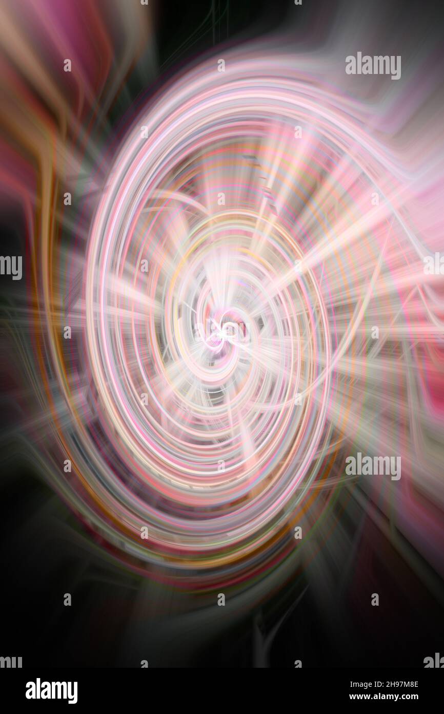 A 3D rendering of an abstract bright colorful spiral background Stock ...