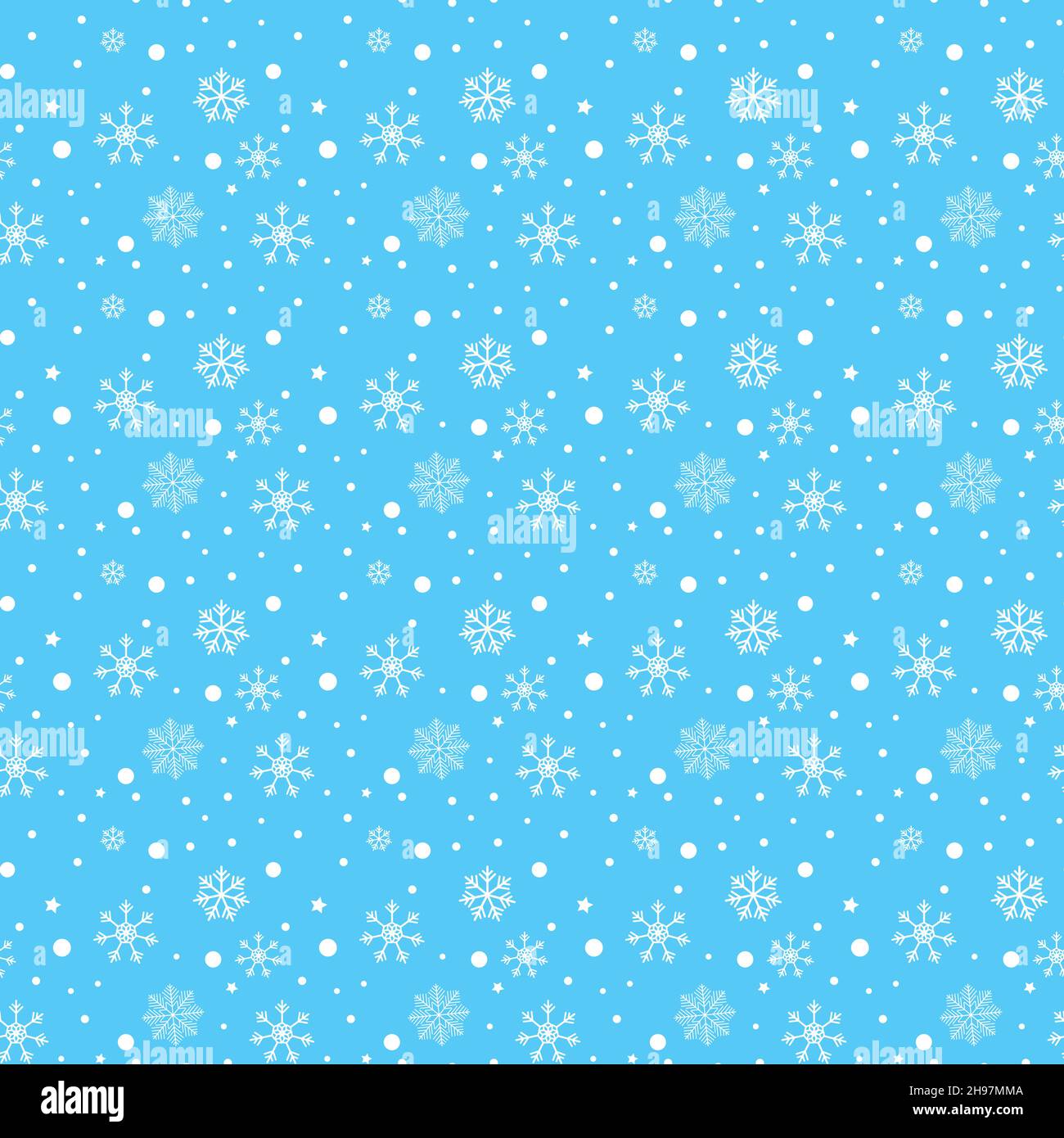Christmas seamless pattern with snowflakes. Vector illustration Stock ...