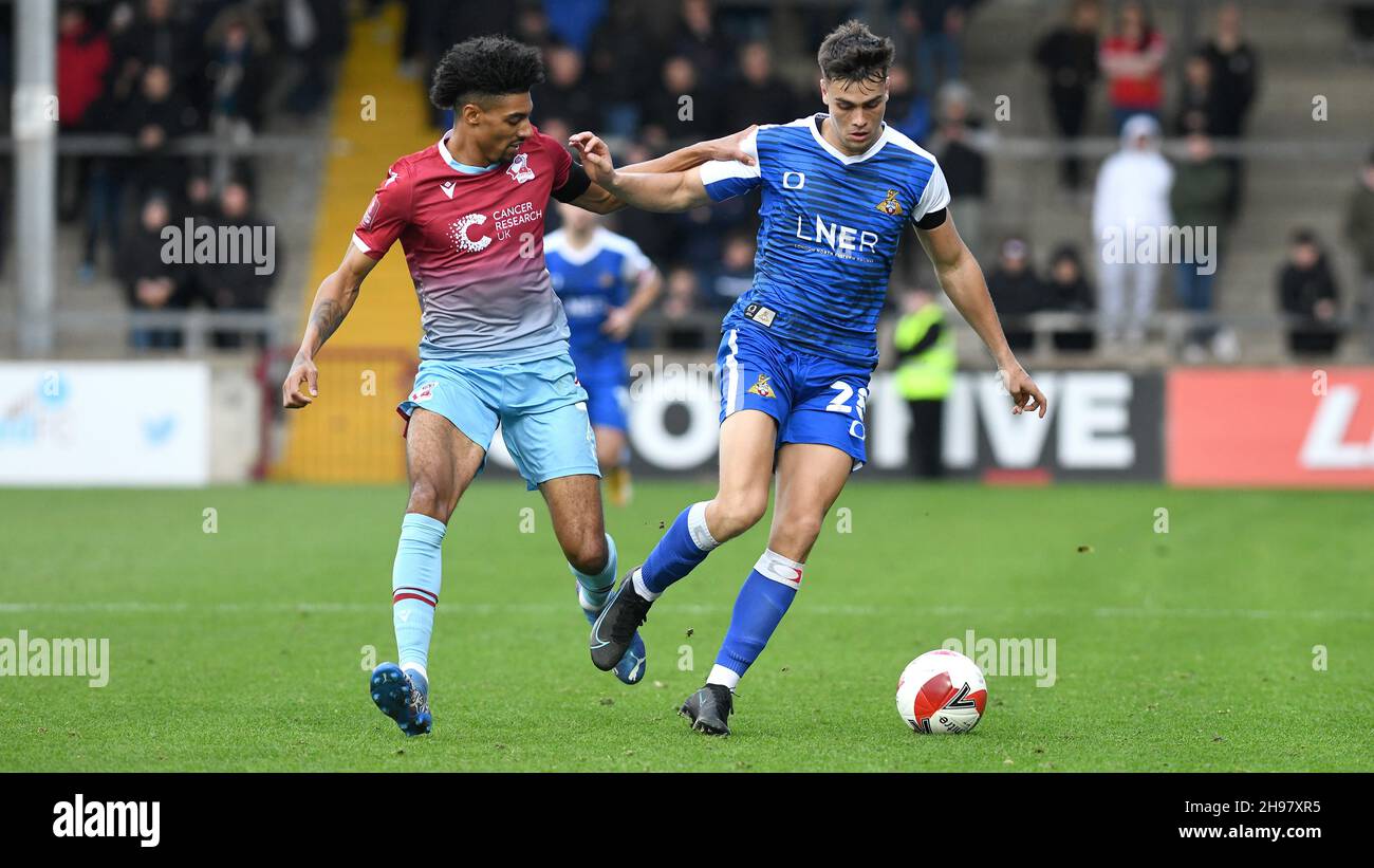 Picture by Andrew Roe/AHPIX, Football, Emirtes FA Cup First Round Proper, Scunthorpe United v Doncaster Rovers, Sands Venue Stadium, Scunthorpe, UK, 0 Stock Photo