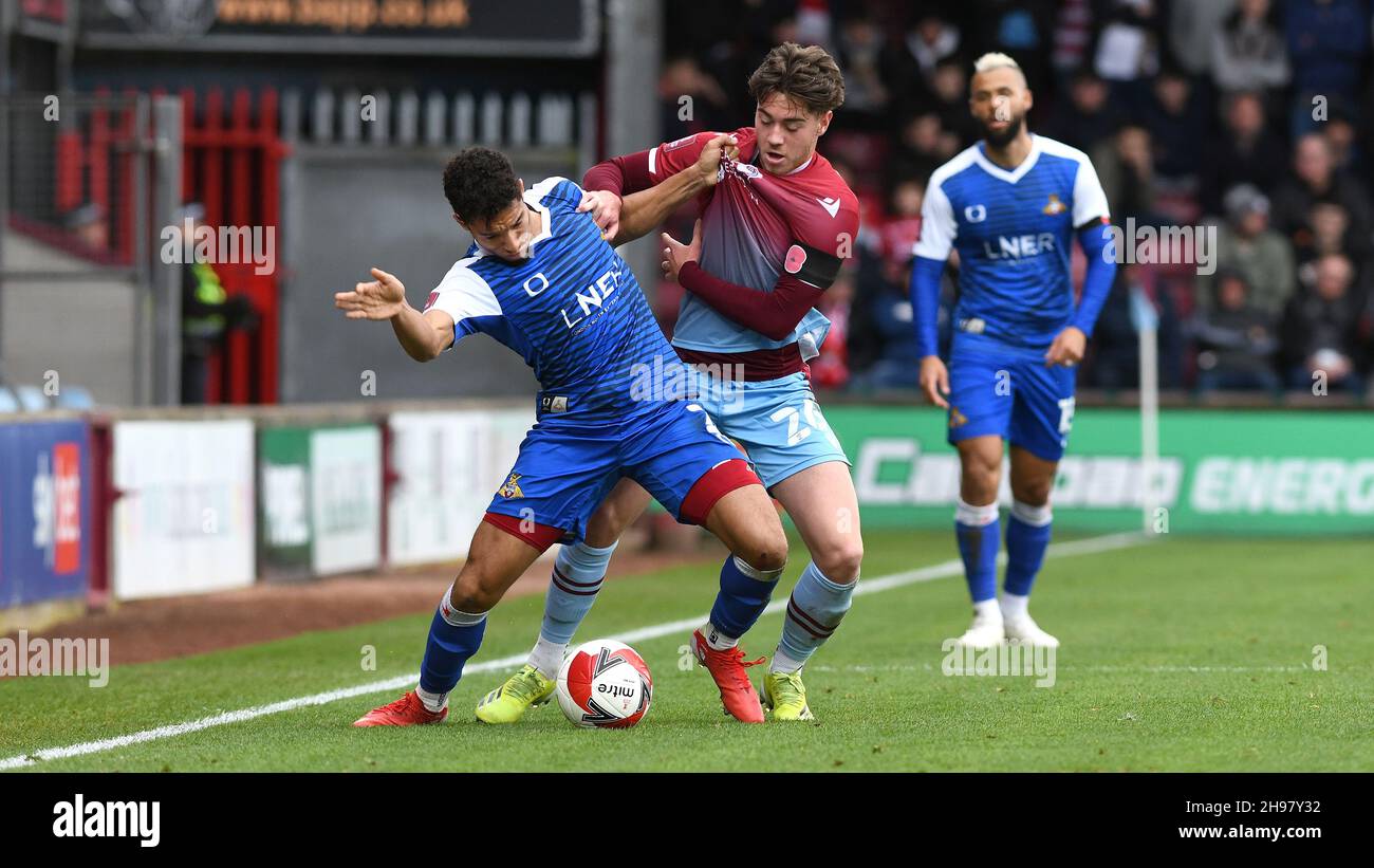Picture by Andrew Roe/AHPIX, Football, Emirtes FA Cup First Round Proper, Scunthorpe United v Doncaster Rovers, Sands Venue Stadium, Scunthorpe, UK, 0 Stock Photo