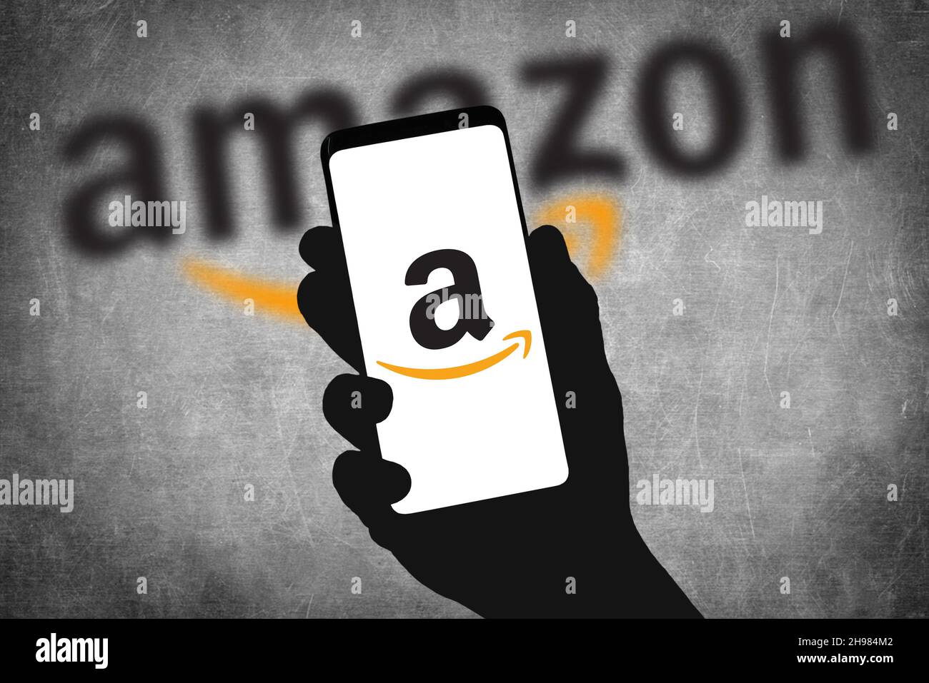 Amazon company - internet shopping Stock Photo