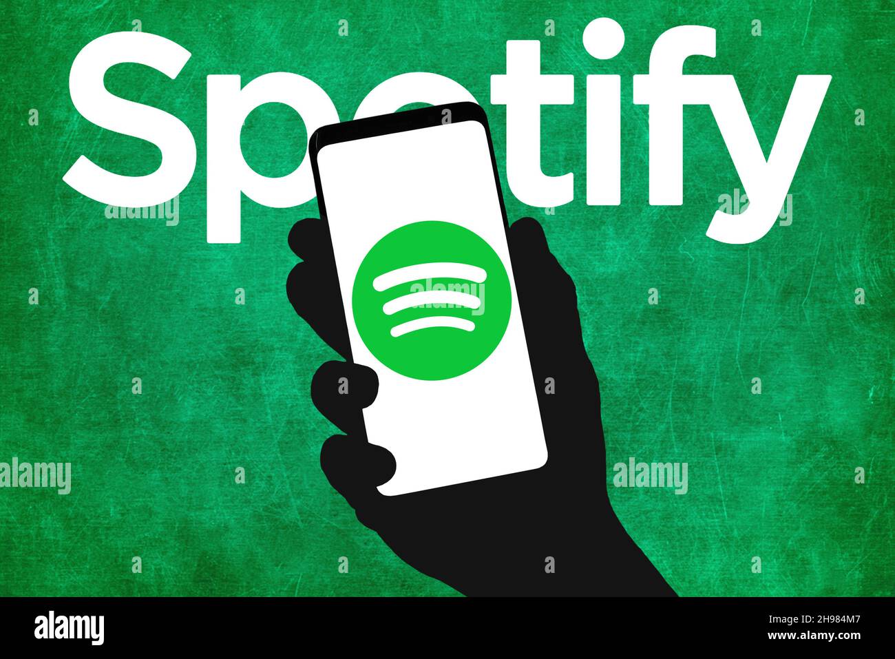 Spotify audio streaming company Stock Photo