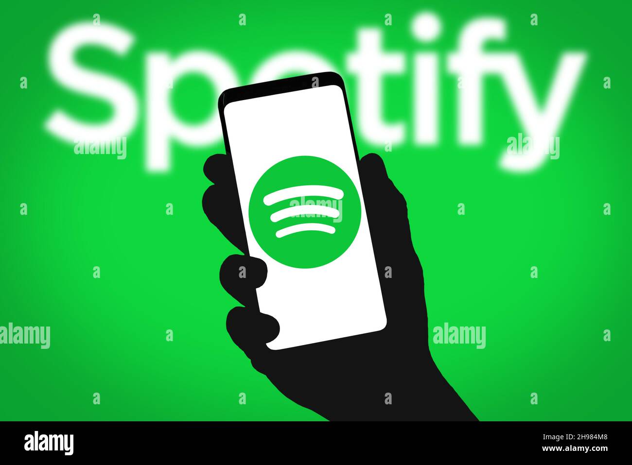 Spotify logo Stock Photo