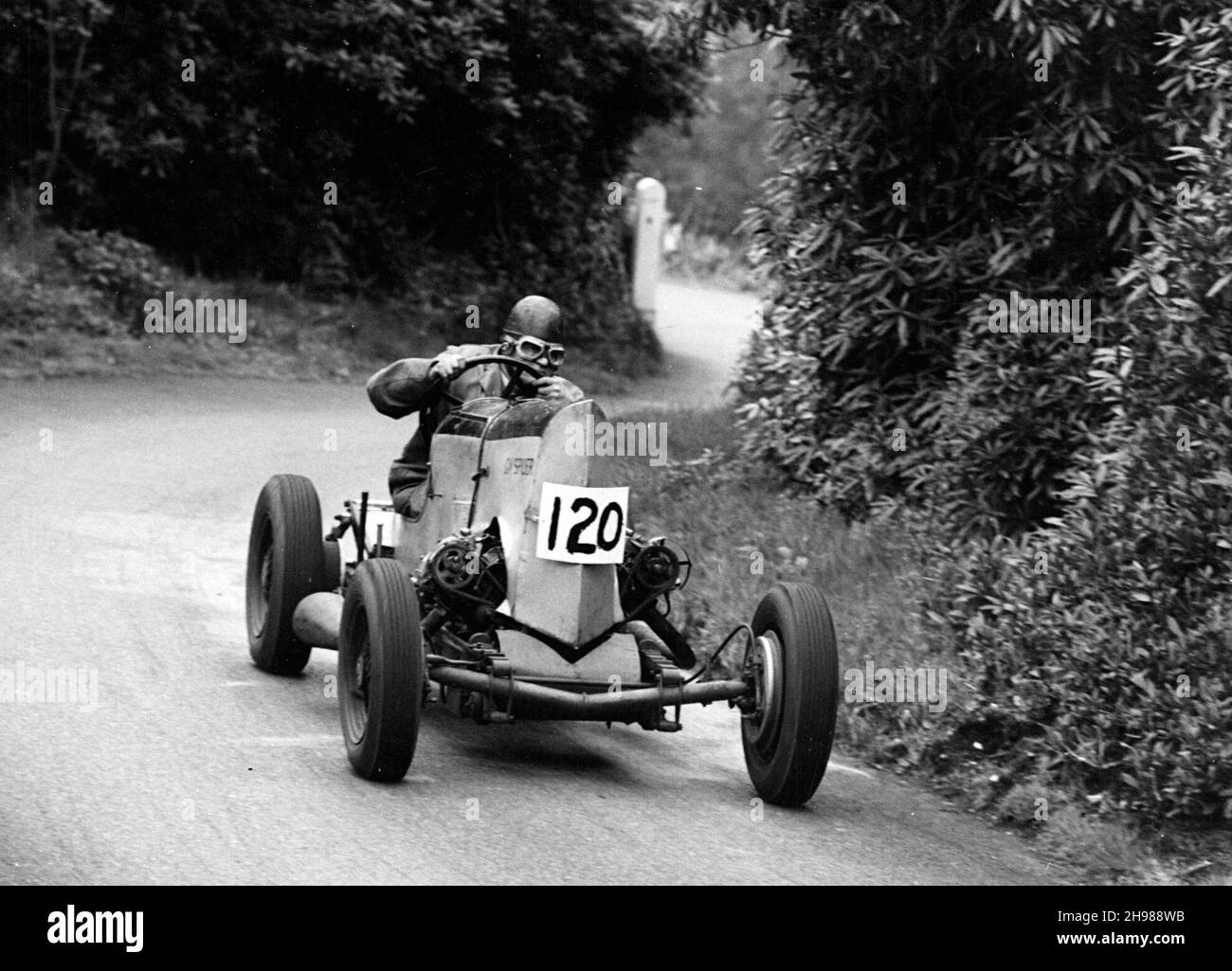 Basil Davenport driving a GN Spider Special at the Wiscombe Park Hill, Climb, Devon. Stock Photo