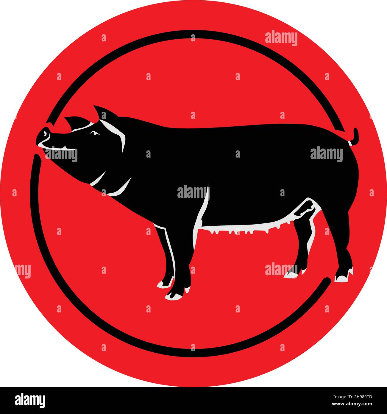 Pig Chinese Zodiac Shio Vector Stock Vector