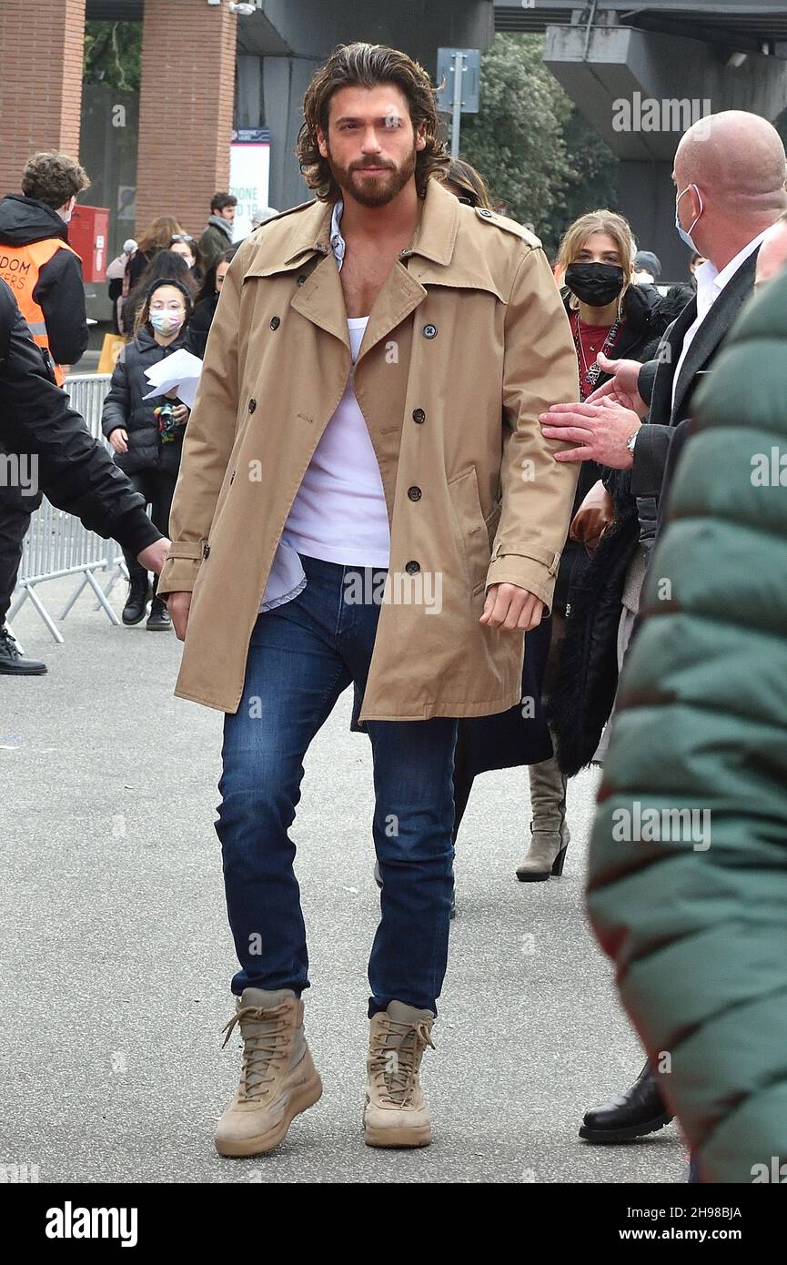 Rome, Italy. 04th Dec, 2021. The Turkish actor Can Yaman attends the  "Christmas World" photocall at
