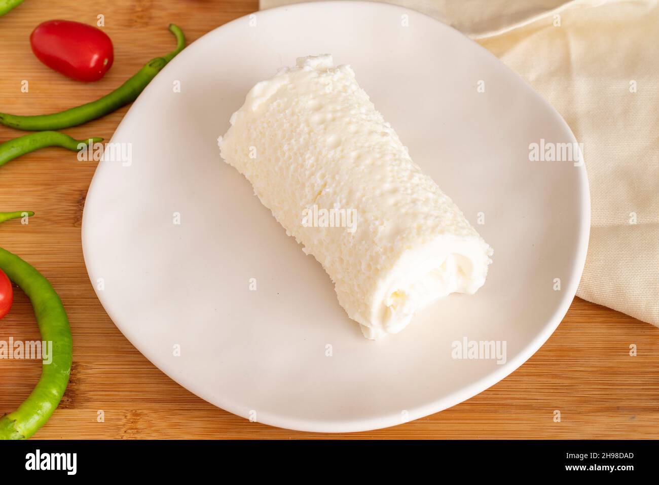 Kaymak / Butter Cream for Turkish Breakfast. Milk cream or Clotted