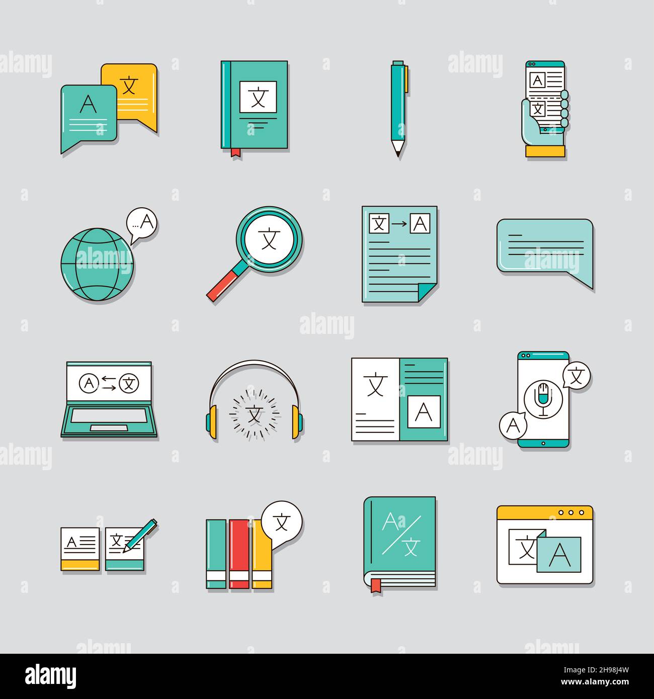 set of translation Stock Vector Image & Art - Alamy