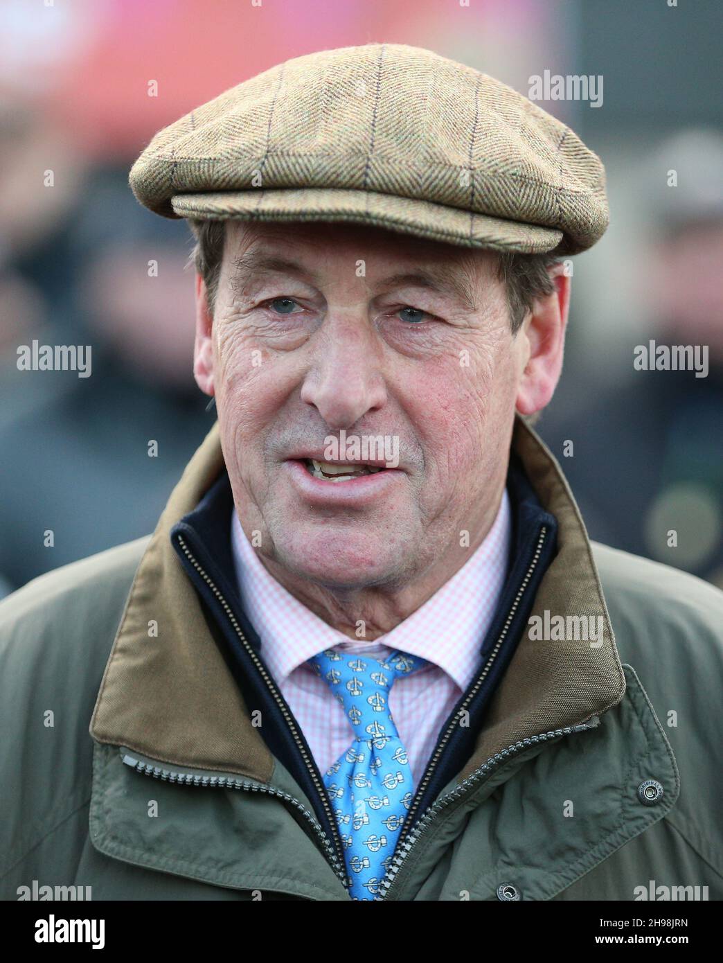 Trainer Kim Bailey (Cheltenham) after winning The Fitzdares Peterborough Steeple Chase on First Flow at Huntingdon racecourse. Picture date: Sunday December 5, 2021. Stock Photo