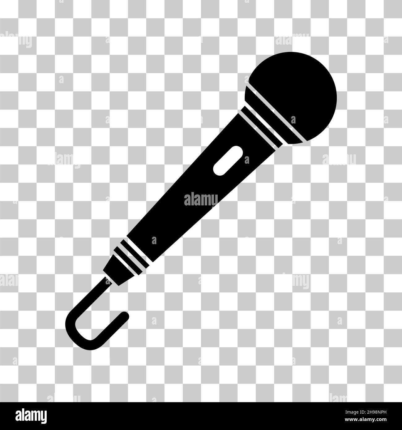 Microphone icon, audio speech symbol, record concert sign, web button ...