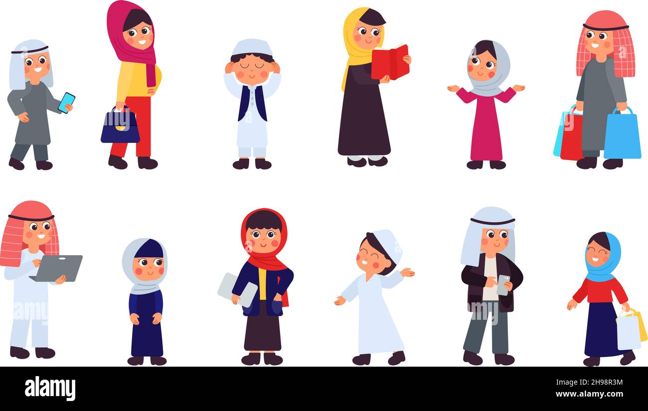 Cartoon muslim couple hi-res stock photography and images - Page 3 - Alamy