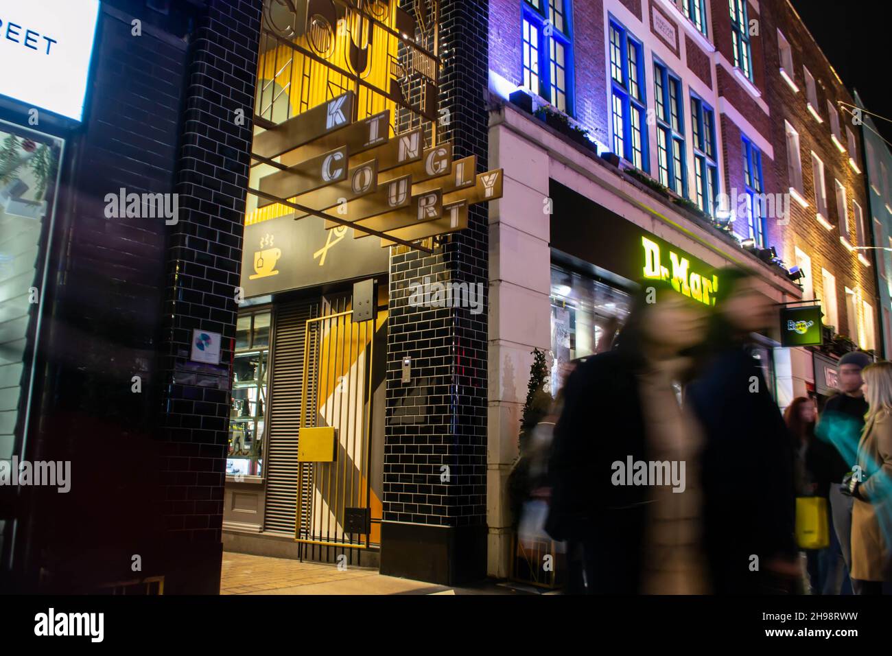 Kingly Court London England 14 November 2021 Entrance To Kingly