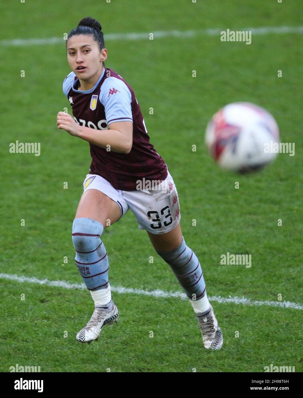 SUNDERLAND, GBR. DEC 5TH Mayumi Pacheco of Aston Villa in action during the the Continental Cup match between Sunderland and Aston Villa at Eppleton CW, Hetton on Sunday 5th December 2021. (Credit: Will Matthews | MI News) Credit: MI News & Sport /Alamy Live News Stock Photo