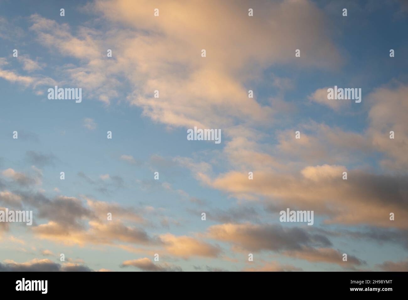 Cloudscape at dusk Stock Photo