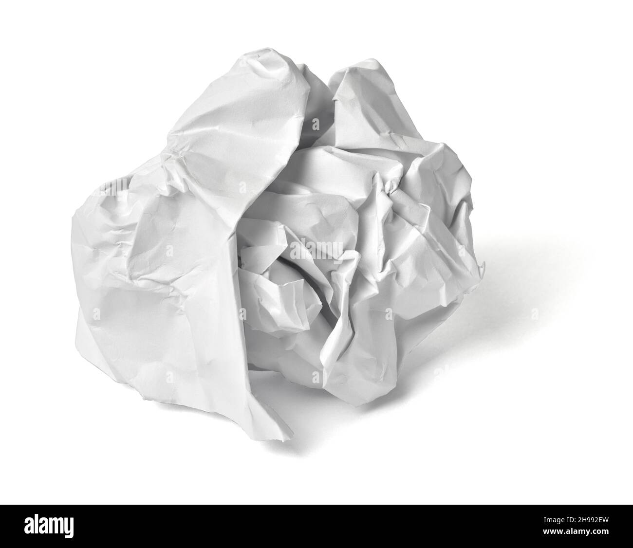 paper ball crumpled garbage trash mistake Stock Photo