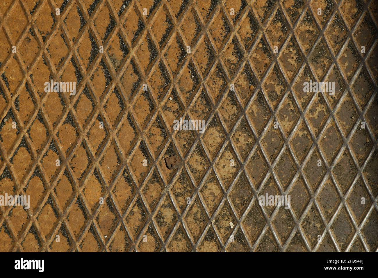 Rusty grid metal sheet textured background Stock Photo - Alamy
