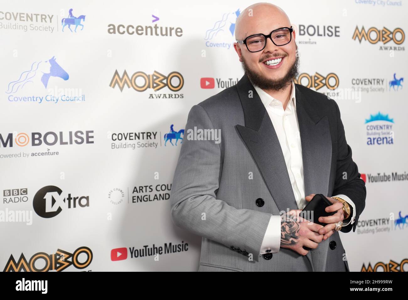 Potter Payper arriving for the Mobo Awards at Coventry Building Society