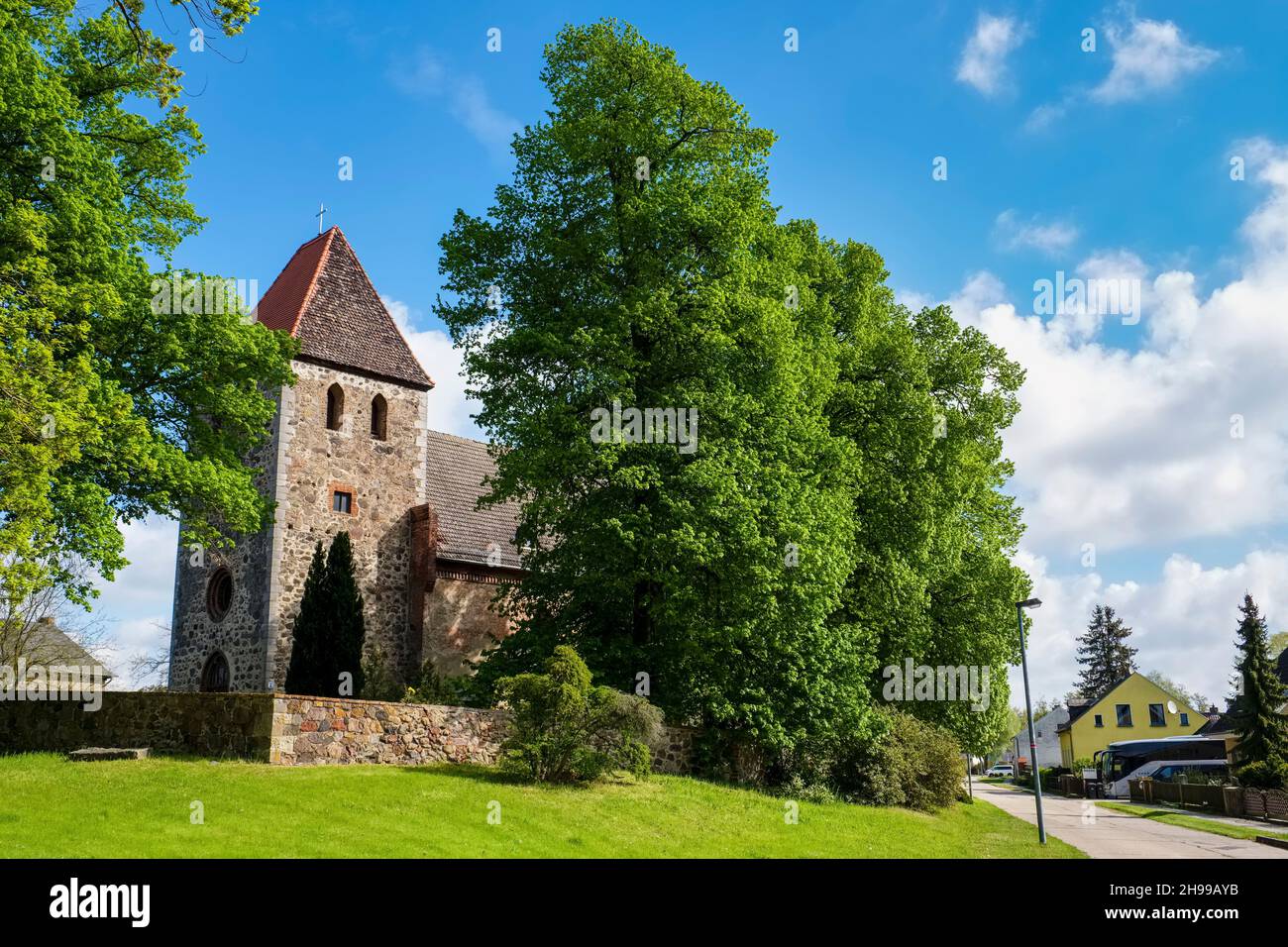 Church Buchholz near Altlandsberg, Brandenburg, Germany Stock Photo