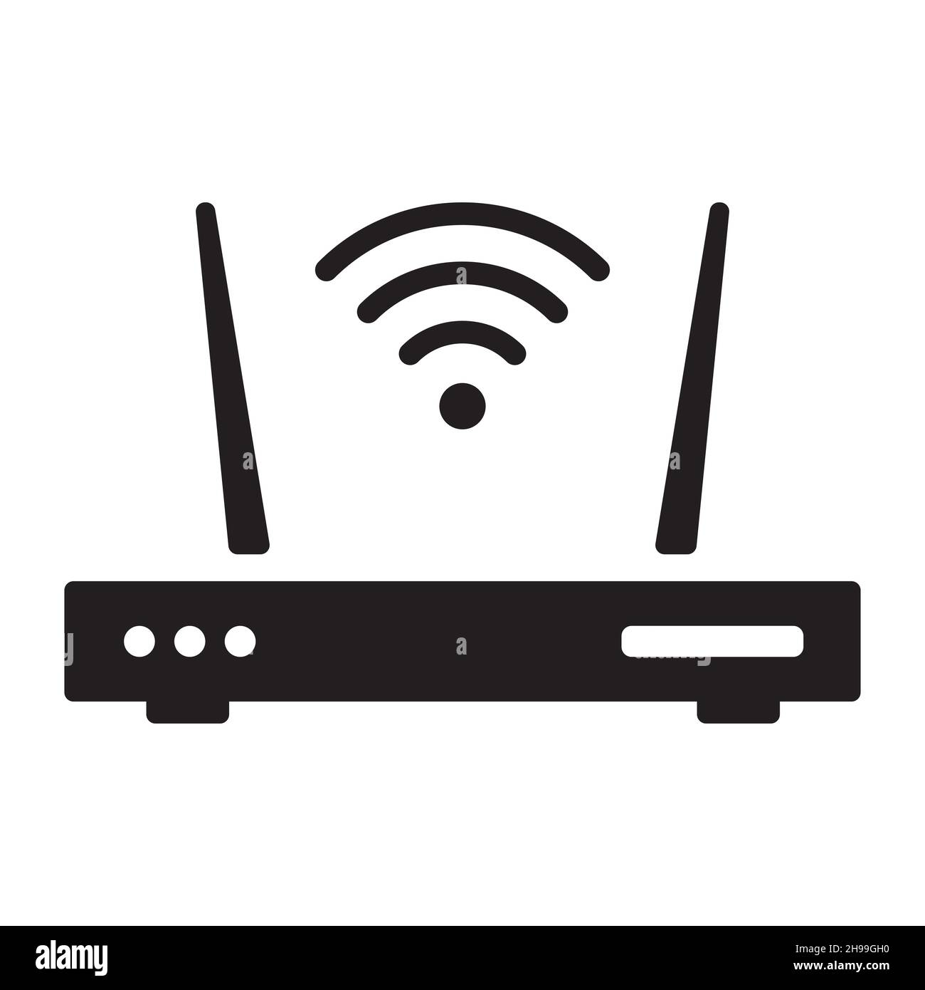 Wi-Fi router or remote control icon in simple style on white background  Stock Vector Image & Art - Alamy