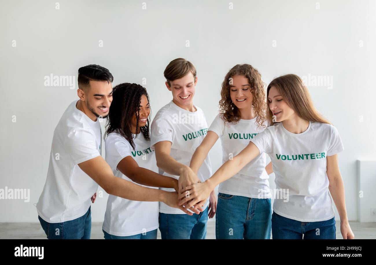 Group of smiling friends