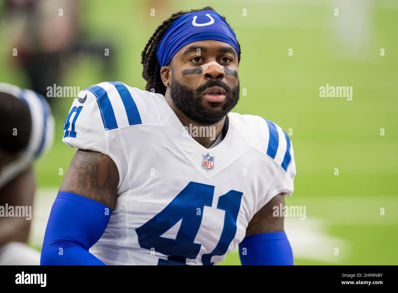 Houston, TX. December 5, 2021: Indianapolis Colts safety Jahleel