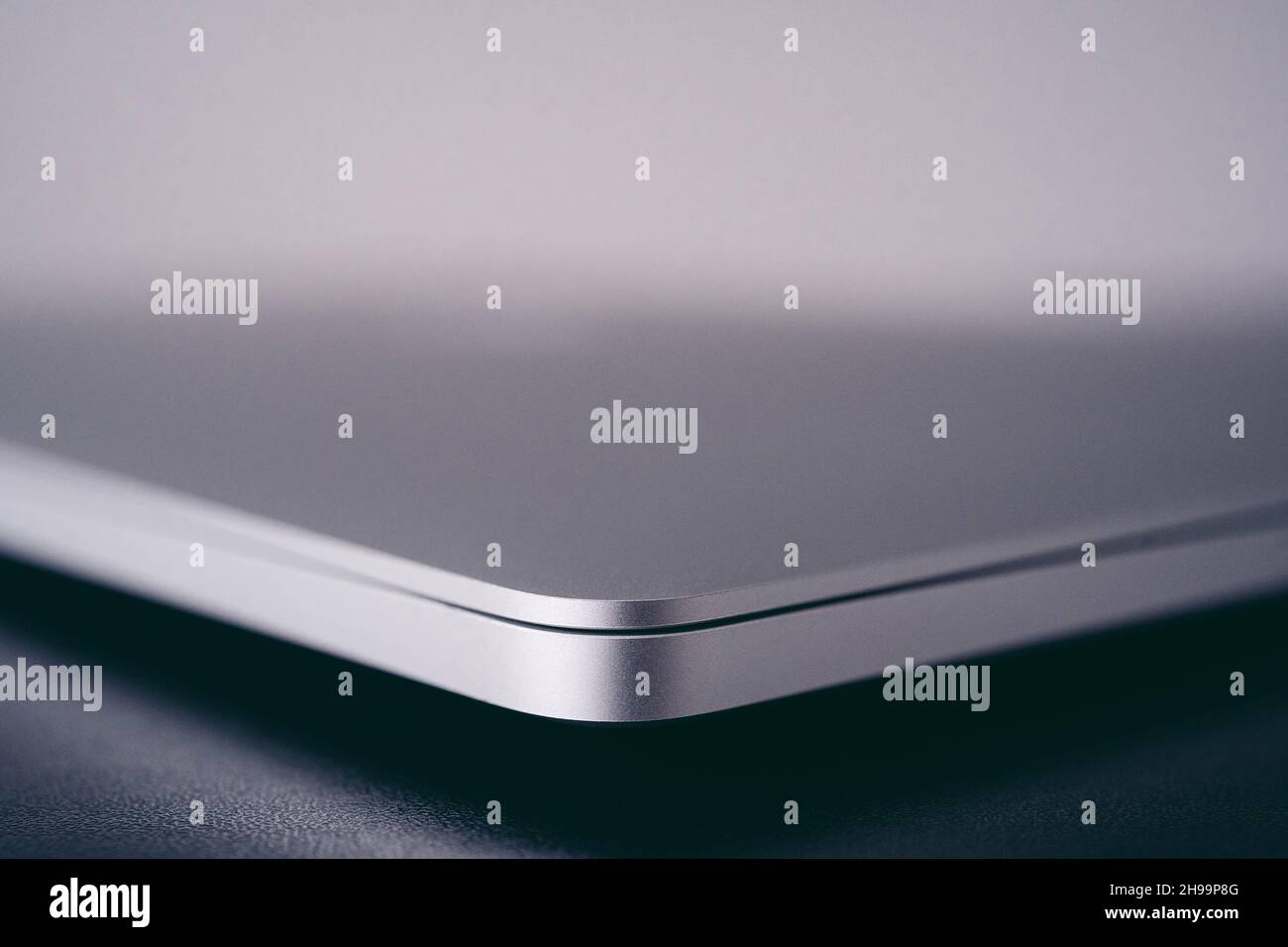 London, UK - 2021.10.31: Product close-up shot of 16 inch Apple MacBook Pro Laptop Stock Photo