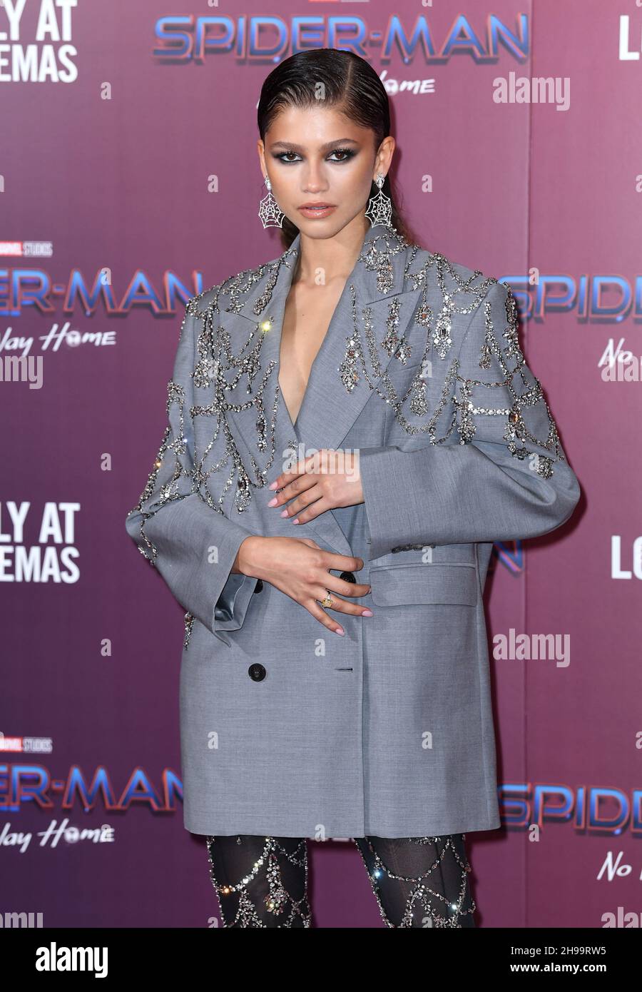 December 5th, 2021. London, UK. Zendaya attending the Spider-Man No Way