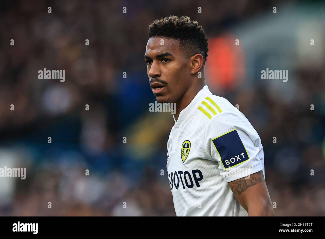 Junior Firpo #3 of Leeds United during the game Stock Photo
