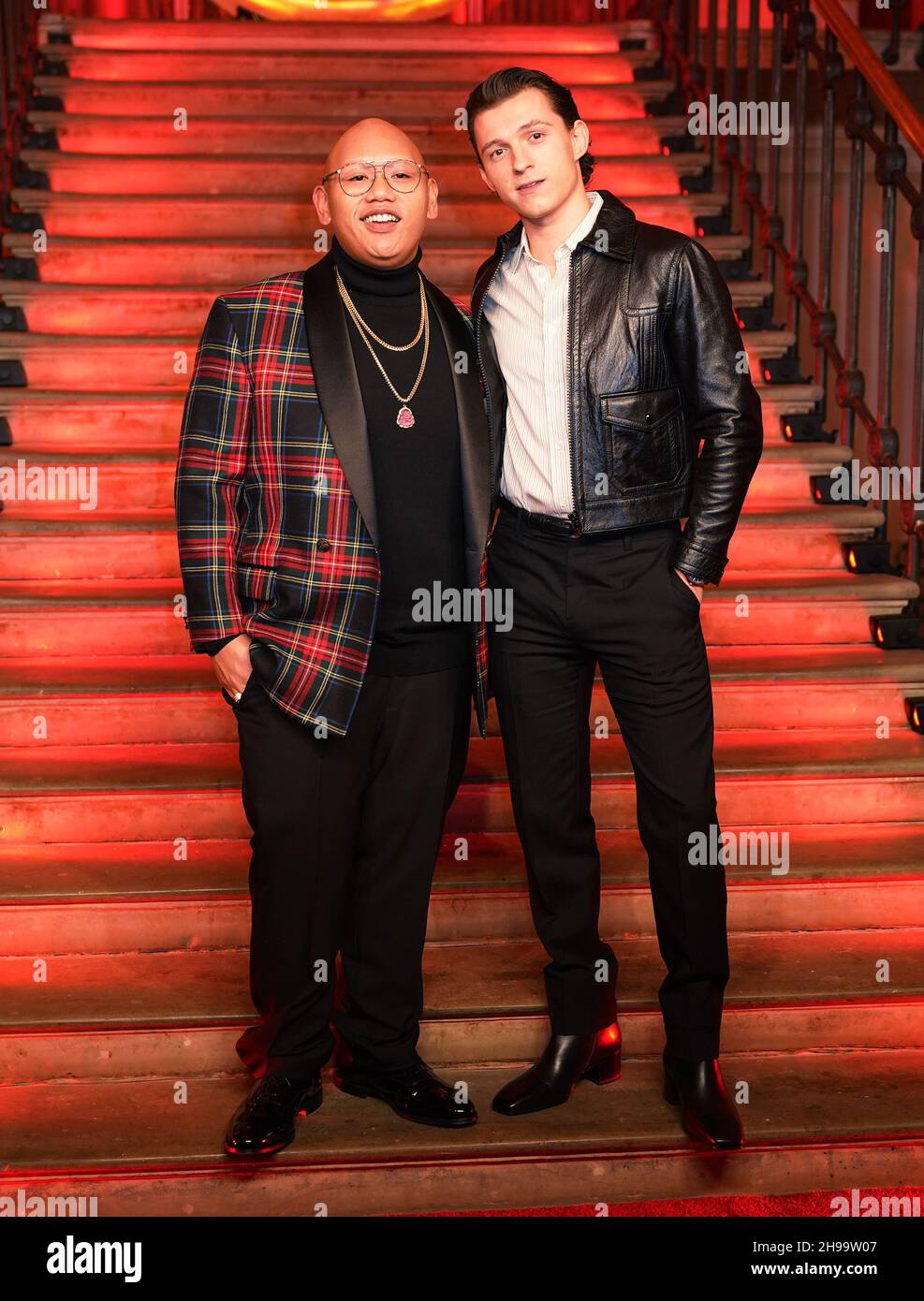 Tom Holland right And Jacob Batalon During A Photocall For Their New tom-holland-right-and-jacob-batalon-during-a-photocall-for-their-new