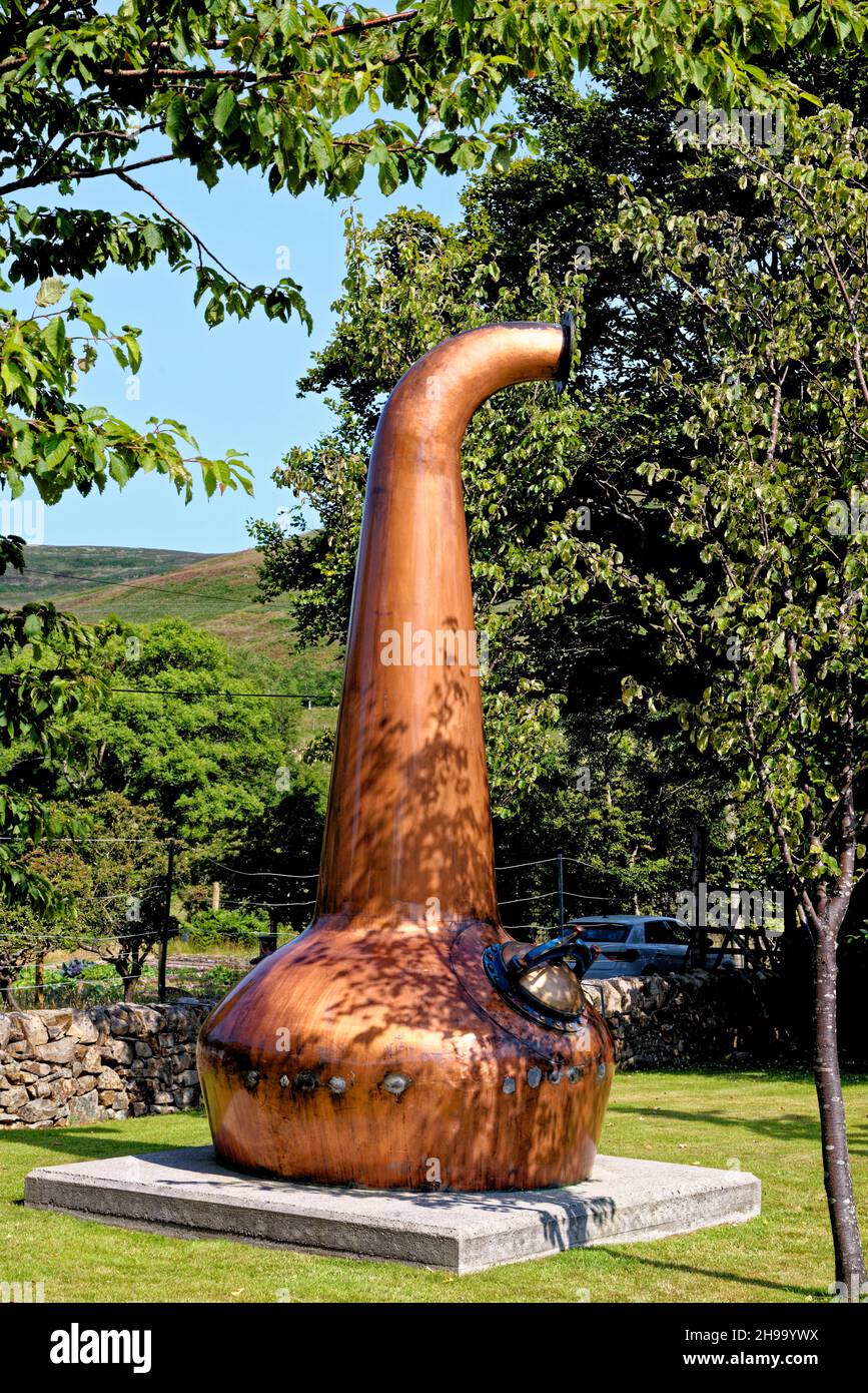 Lochranza Distillery - Pot still - Isle of Arran, Scotland, United Kingdom - 21st of July 2021 Stock Photo