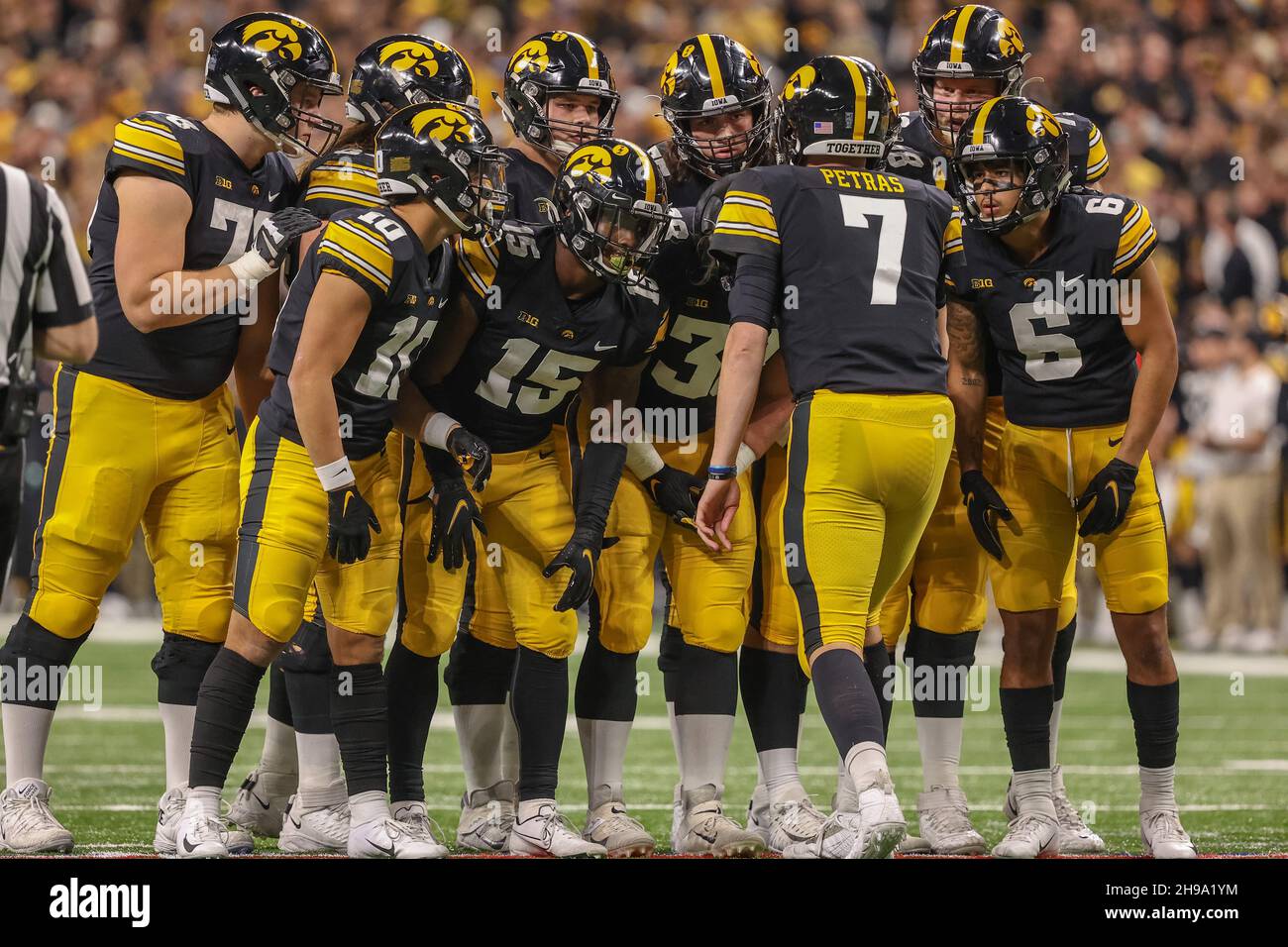Indianapolis, Indiana, USA. 4th Dec, 2021. Iowa Hawkeyes quarterback