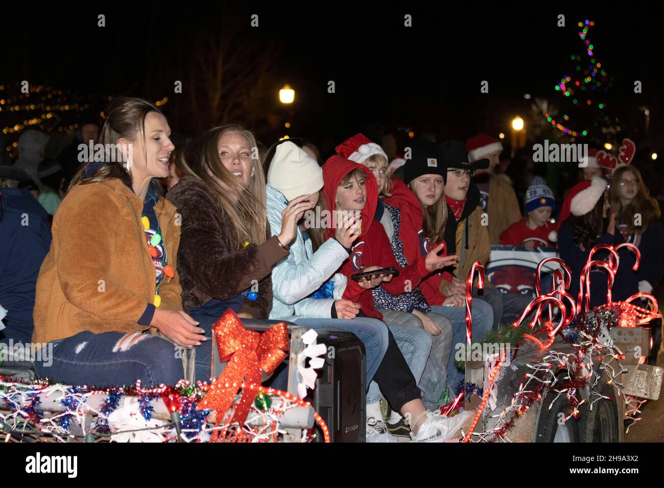 Sights and lights of the Gold Camp Christmas Parade on Highway 24 in