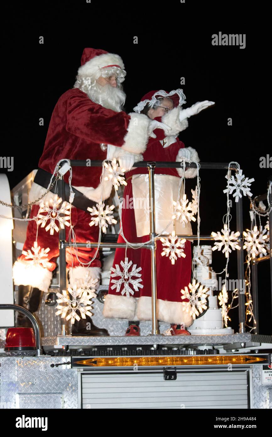 Sights and lights of the Gold Camp Christmas Parade on Highway 24 in