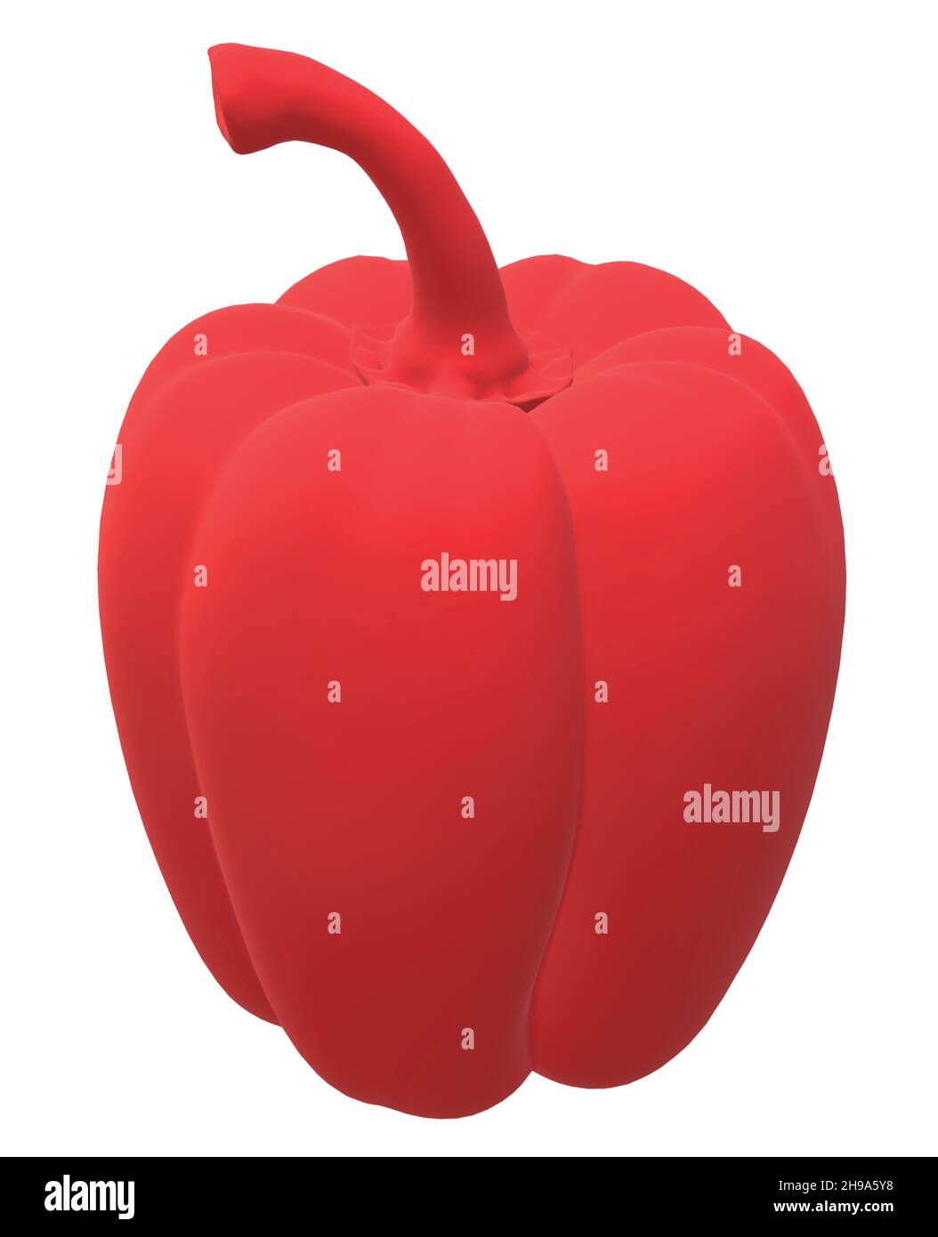 Solid Red Bell Pepper Decoration Figurine Stock Vector Image & Art Alamy