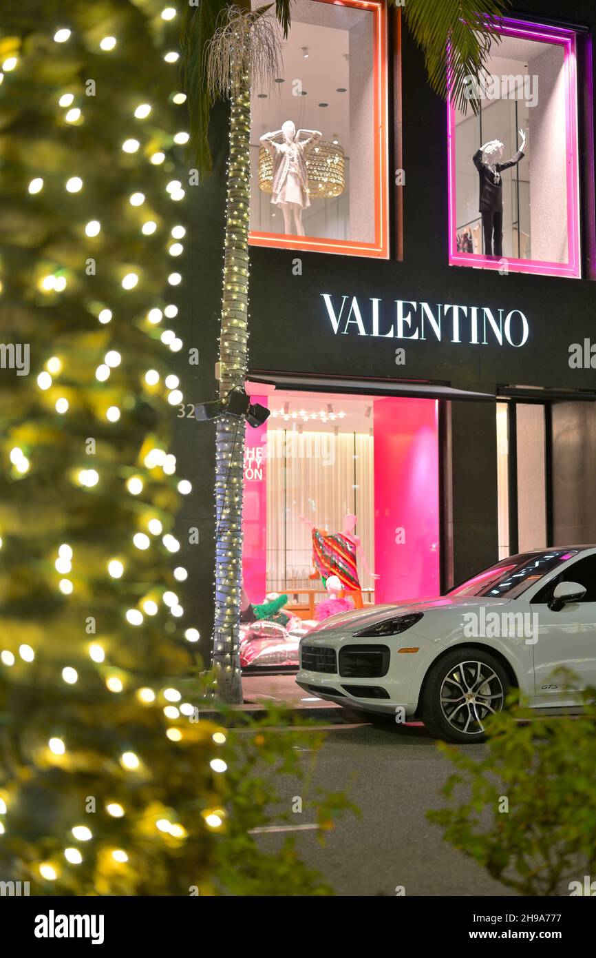 Valentino beverly hills rodeo drive store hi-res stock photography and
