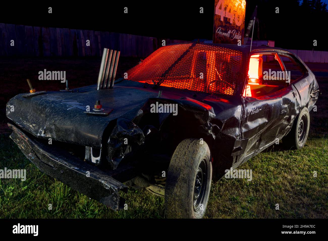 Cars Destroyed in "Forks 4th of July Demolition Derby", Forks, Olympic