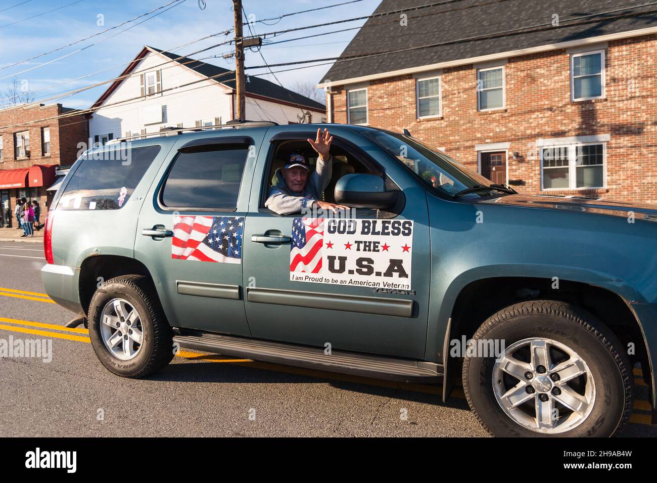 Christmas and Holiday Parade in Maynard, Massachusetts Stock Photo Alamy