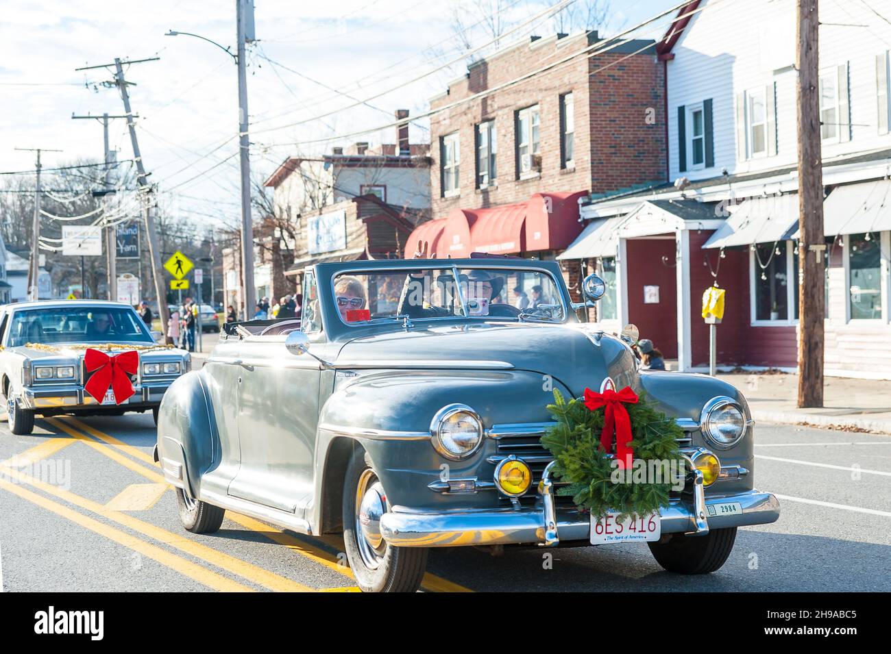 Christmas and Holiday Parade in Maynard, Massachusetts Stock Photo Alamy
