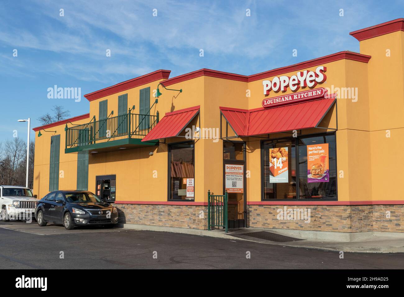 Cincinnati Circa December 2021 Popeyes Louisiana Kitchen Fast Food