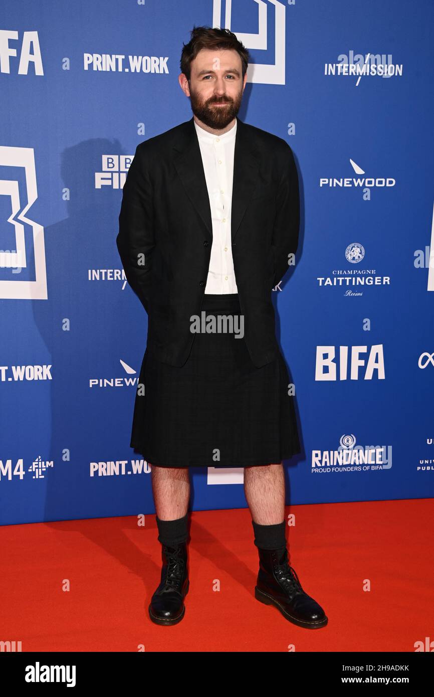 London, UK. 5 December 2021. James McArdle arriving at the 24th British Independent Film Awards