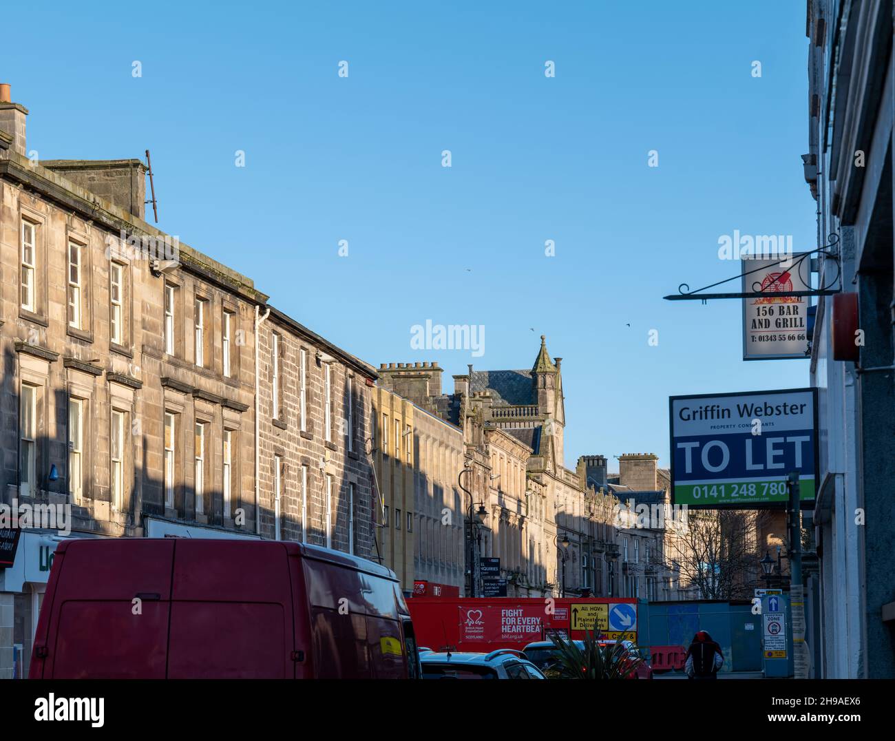 ELGIN, MORAY, SCOTLAND 3 DECEMBER 2021 This is the very low sun