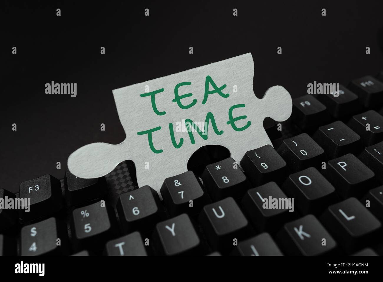 Computer Tea Time Writing displaying text Tea Time. Business idea the time in the ...